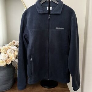 Columbia Women's Full Zip Fleece Jacket Size Large Outdoor Lightweight Cozy
